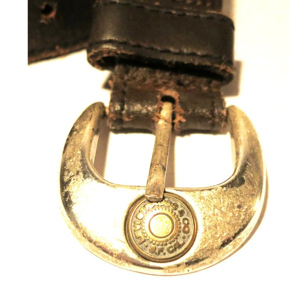 Vintage Levi's LS2787 03 Brown Leather Belt - Size 40/100 - Picture 9 of 9